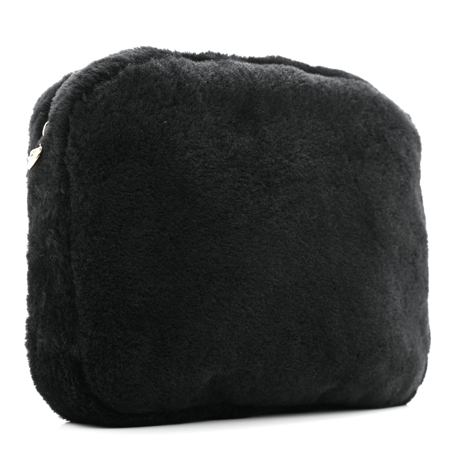 Fur CC Flat Mules 41 Black