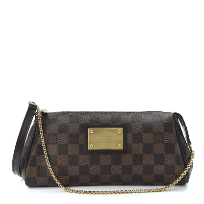 Louis Vuitton Damier Ebene Eva Clutch 1 of 9