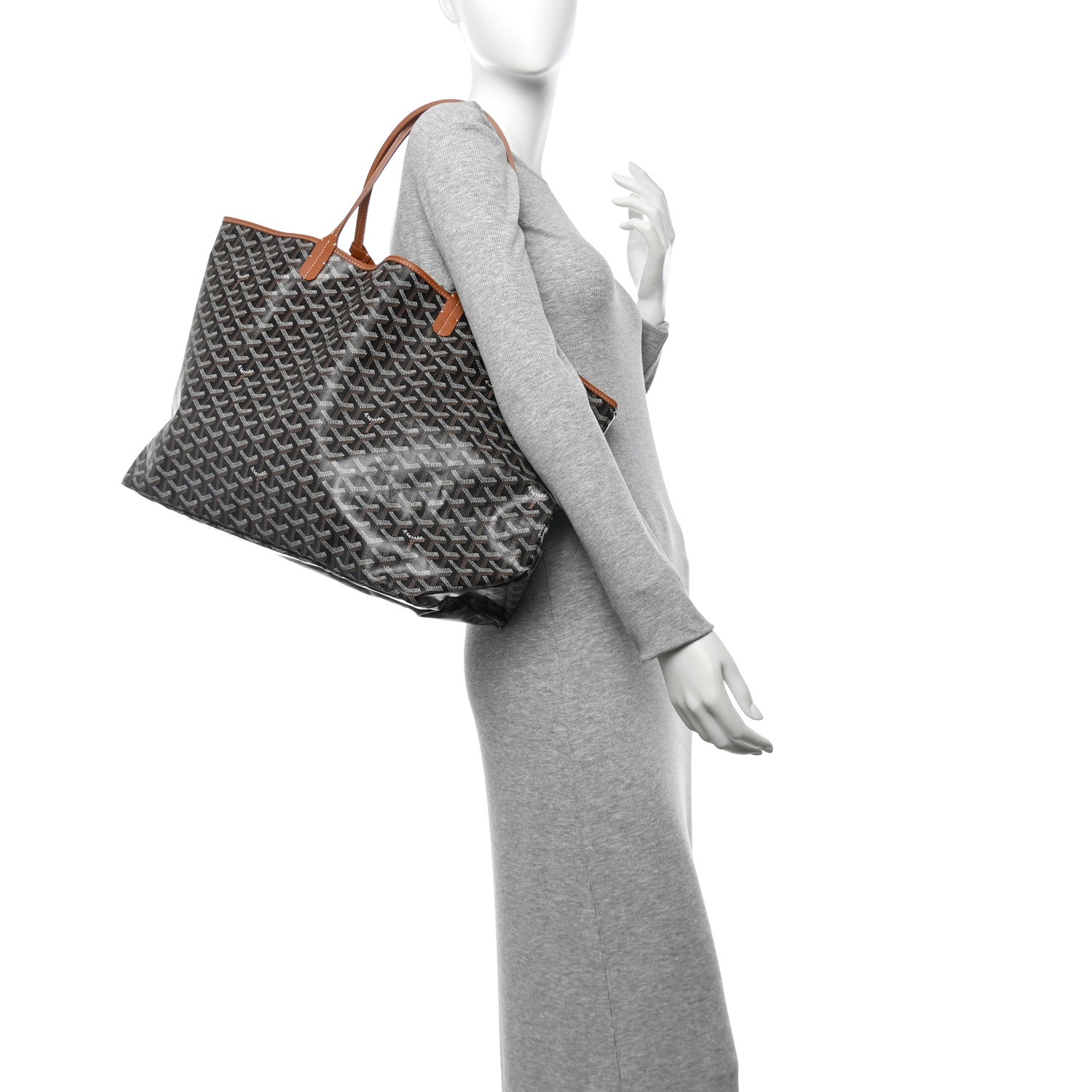 Goyard Goyardine Saint Louis GM Black Gold 2 of 11