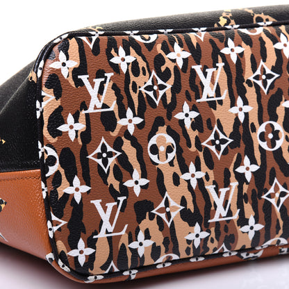 Louis Vuitton Monogram Giant Jungle Neverfull MM Black 6 of 14