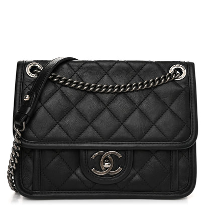 Chanel Calfskin Quilted Mini French Riviera Flap Black 1 of 10
