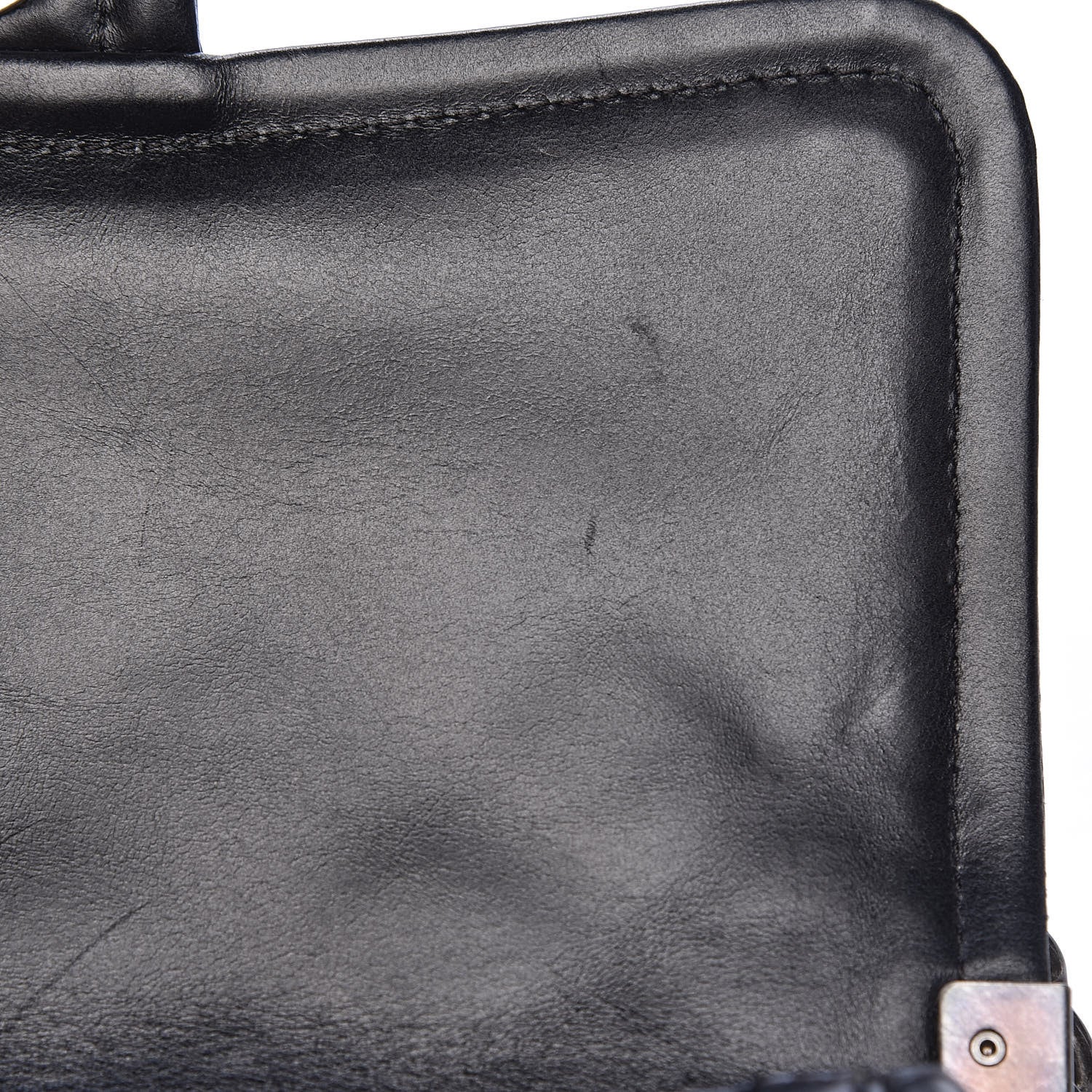 Chanel Calfskin Quilted Large Prestige Top Handle Flap Black 12 of 21