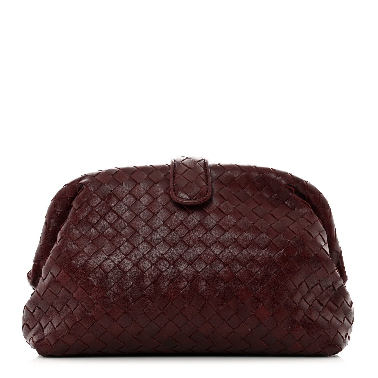 Bottega Veneta Nappa Intrecciato The Lauren 1980 Clutch Gigolo Red 1 of 6