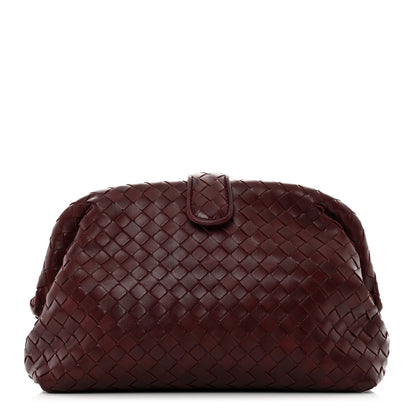 Bottega Veneta Nappa Intrecciato The Lauren 1980 Clutch Gigolo Red 1 of 6