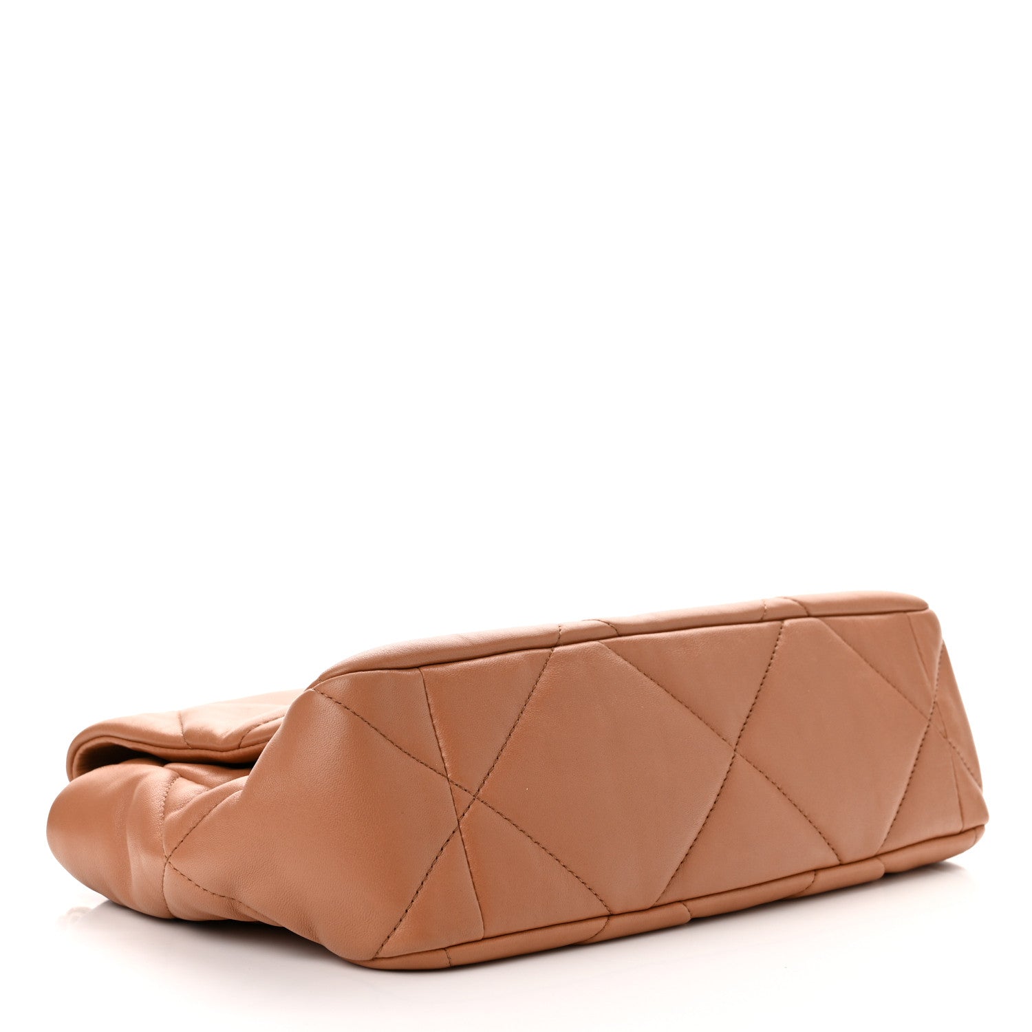 Chanel Lambskin Quilted Large Chanel 19 Flap Brown 4 of 10