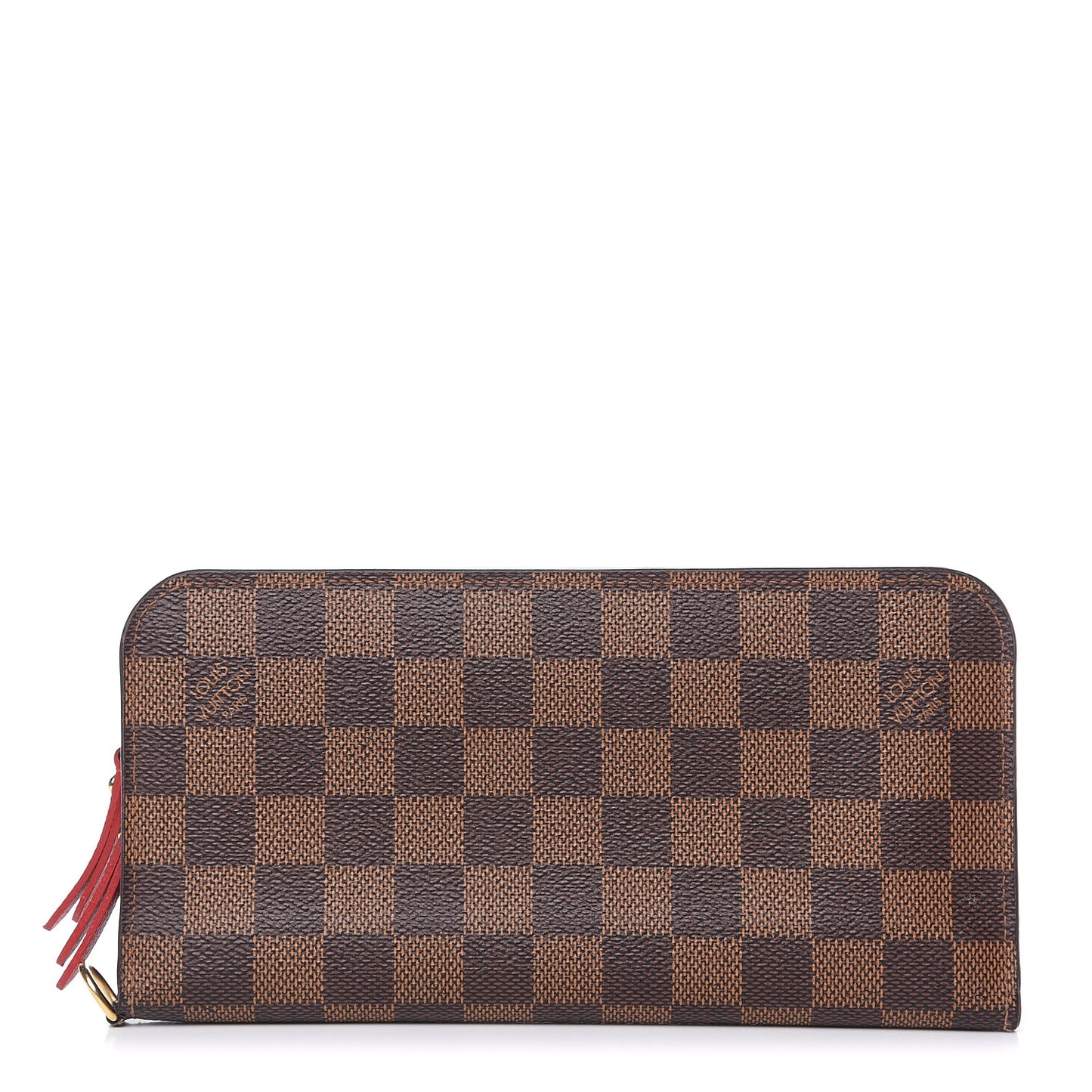 Damier Ebene Insolite Wallet Red