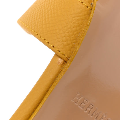 Hermes Epsom Oasis Sandals 37.5 Jaune Sable 14 of 16
