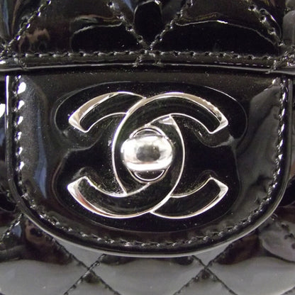 Chanel Patent Secret Label Medium Flap Black 9 of 14