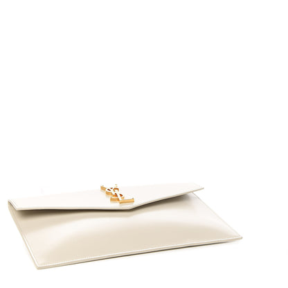 Saint Laurent Smooth Shiny Calfskin Uptown Pouch Crema Soft 3 of 5