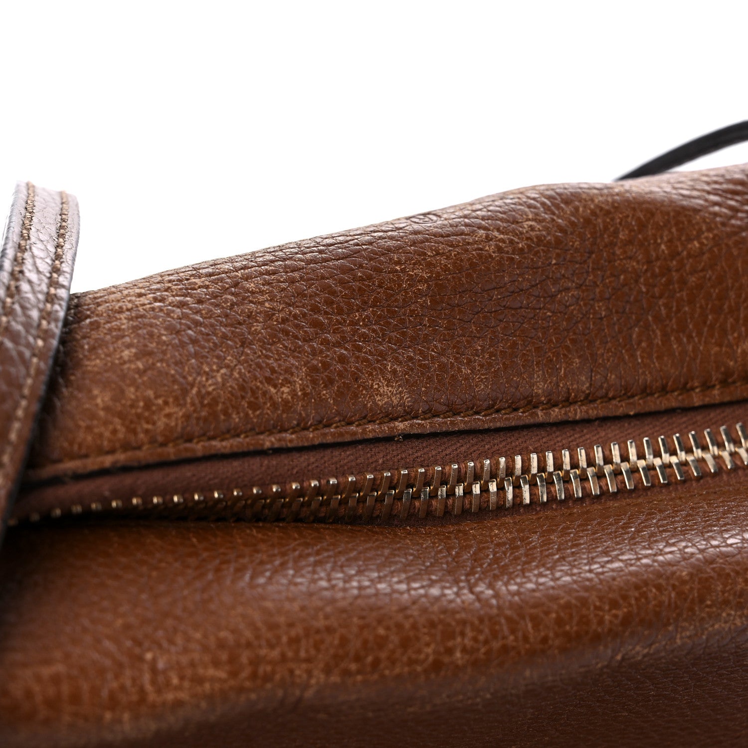 Gucci Pebbled Calfskin Medium Bree Shoulder Bag Nut Brown 27 of 32