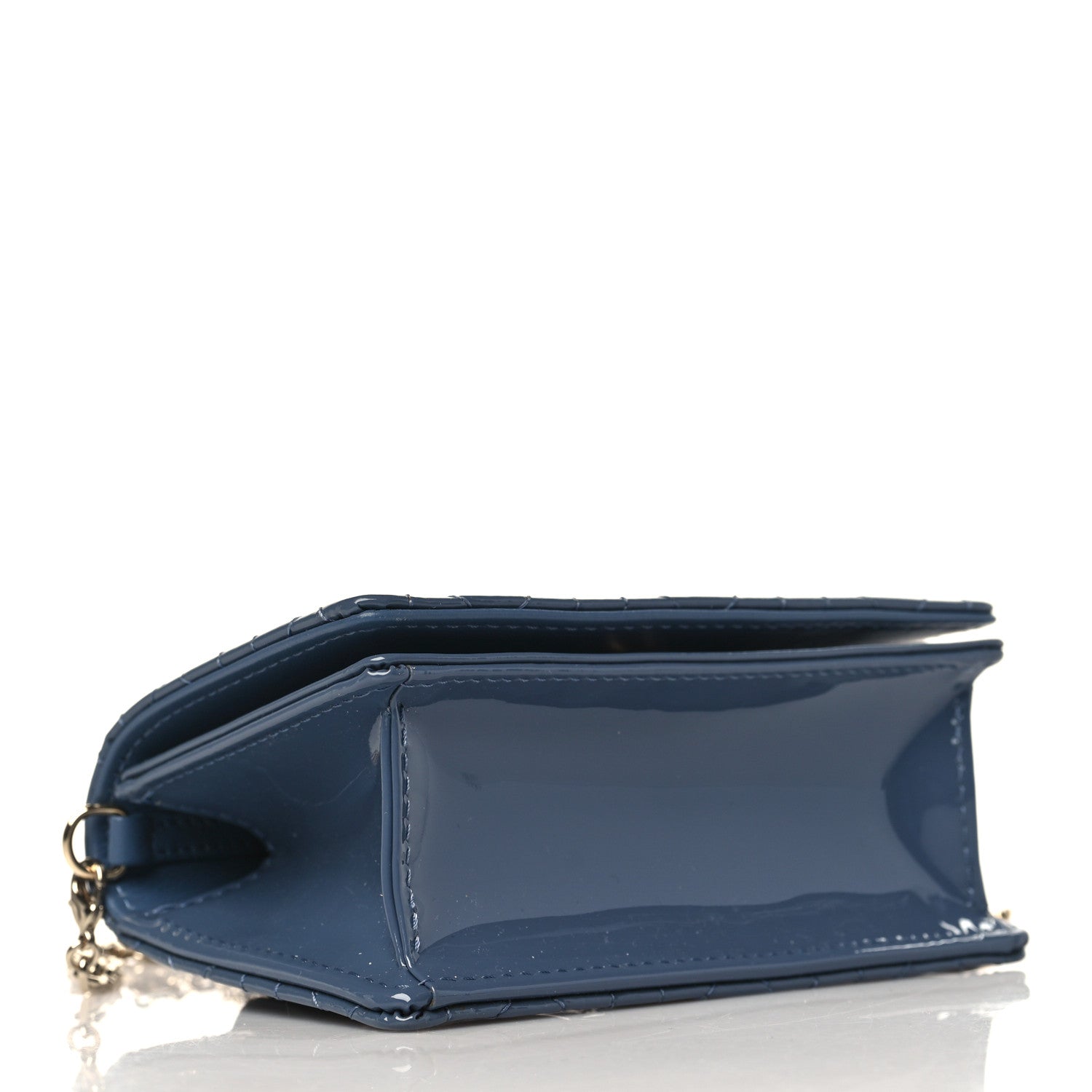 Christian Dior Patent Cannage Nano Lady Dior Pouch Cloud Blue 4 of 10