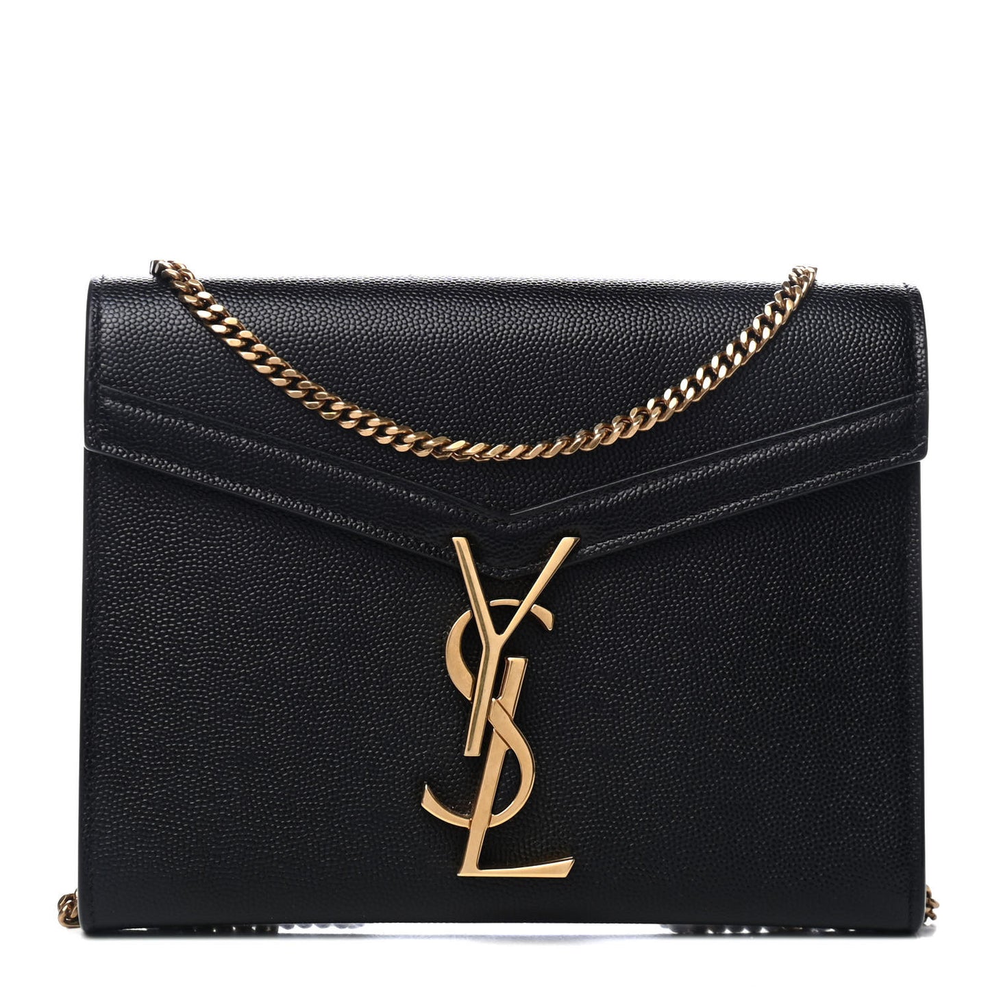 Grain De Poudre Monogram Cassandra Chain Wallet Black