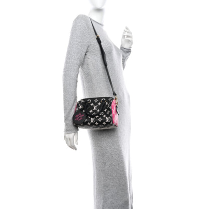 Louis Vuitton Empreinte Monogram Spring in the City Speedy Bandouliere 20 Black White Pink 2 of 11