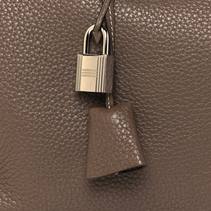 Hermes Taurillon Clemence Victoria Elan 38 Etoupe 9 of 13