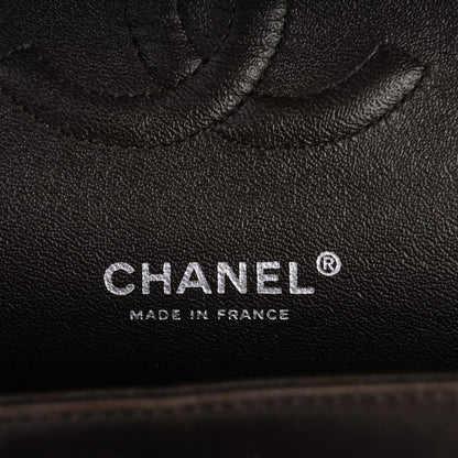 Chanel Lambskin Quilted Tri-Color Medium Double Flap Burgundy 6 of 7