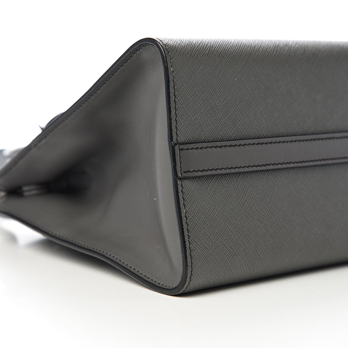 Saffiano City Calfskin Small Paradigme Bag Mercurio