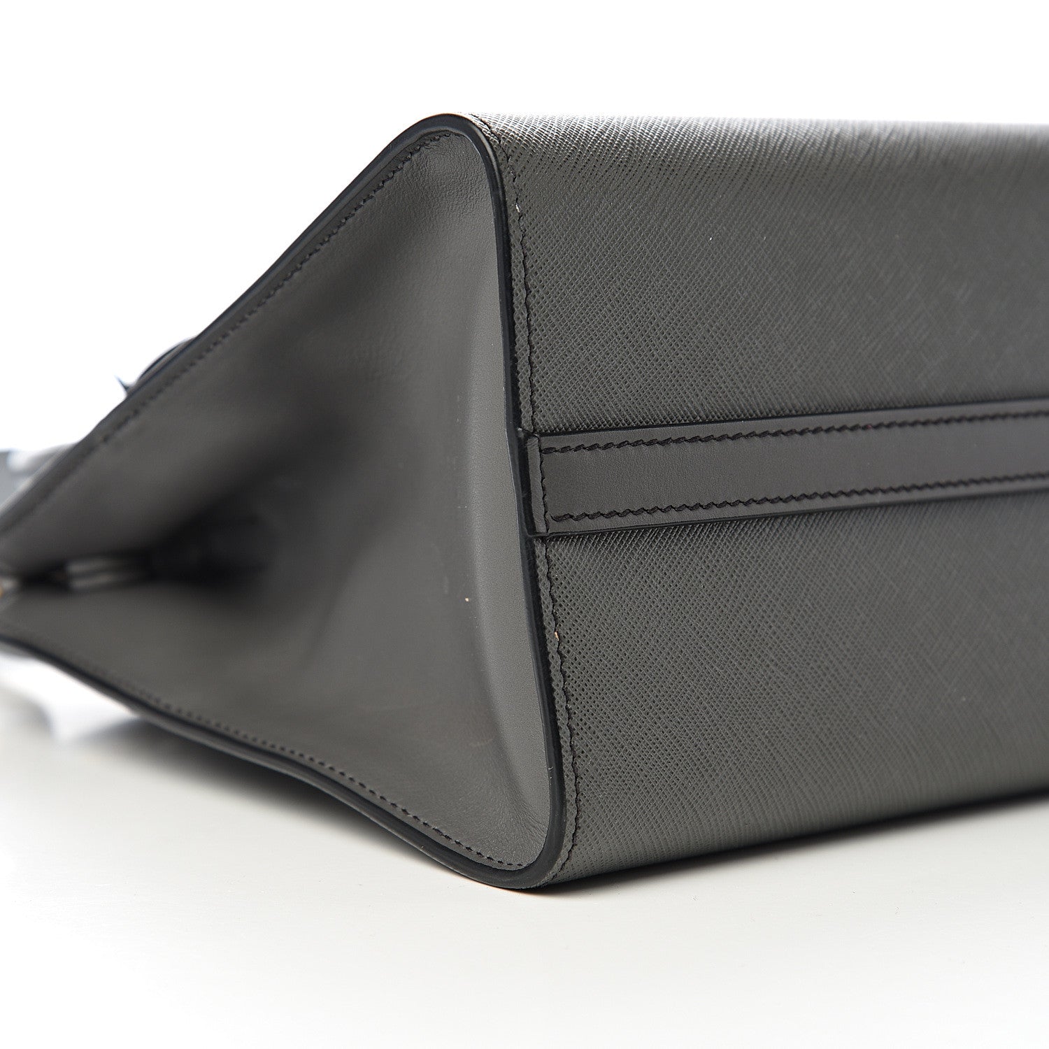 Prada Saffiano City Calfskin Small Paradigme Bag Mercurio 7 of 9