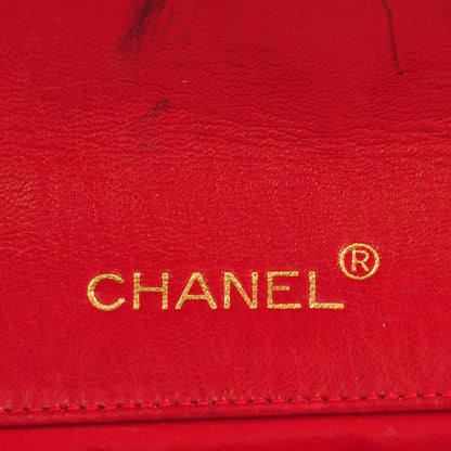 Chanel Lambskin Vertical Quilted Small Medallion Single Flap Red 9 of 12