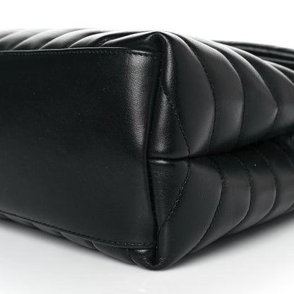 Saint Laurent Calfskin Y Quilted Monogram Medium Loulou Chain Satchel Black 9 of 10