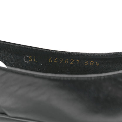 Saint Laurent Patent Smooth Lambskin Anais Slingback Flats 38.5 Black 8 of 9