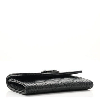 Chanel Caviar Quilted Boy Flap Card Holder So Black 4 of 9