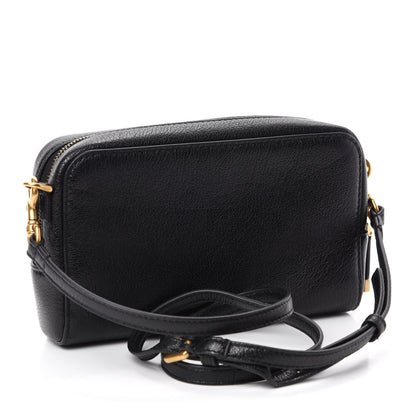 Christian Dior Goatskin Double Saddle Pouch Black 3 of 10