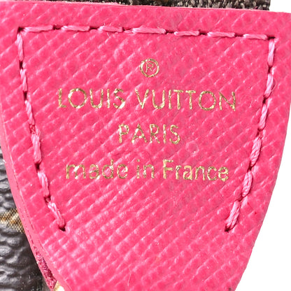 Louis Vuitton Monogram 2019 Christmas Animation Mini Courchevel Pochette Accessories Fuchsia 6 of 7