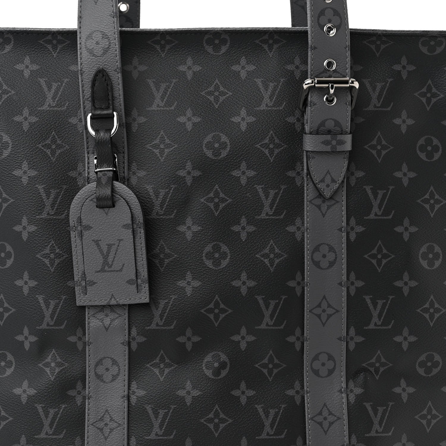 Louis Vuitton Monogram Eclipse Cabas Zippe GM Black 8 of 10