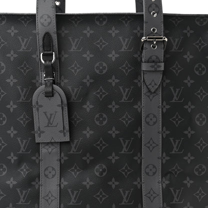 Louis Vuitton Monogram Eclipse Cabas Zippe GM Black 8 of 10