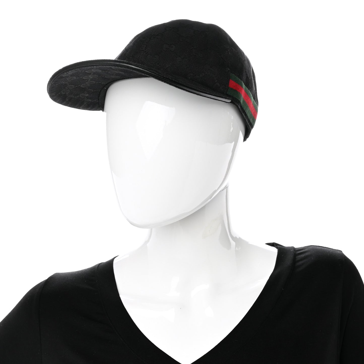 Monogram Web Baseball Hat XS Black