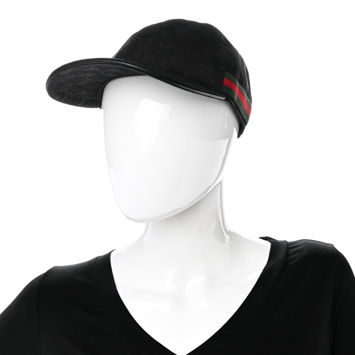Gucci Monogram Web Baseball Hat XS Black 2 of 9