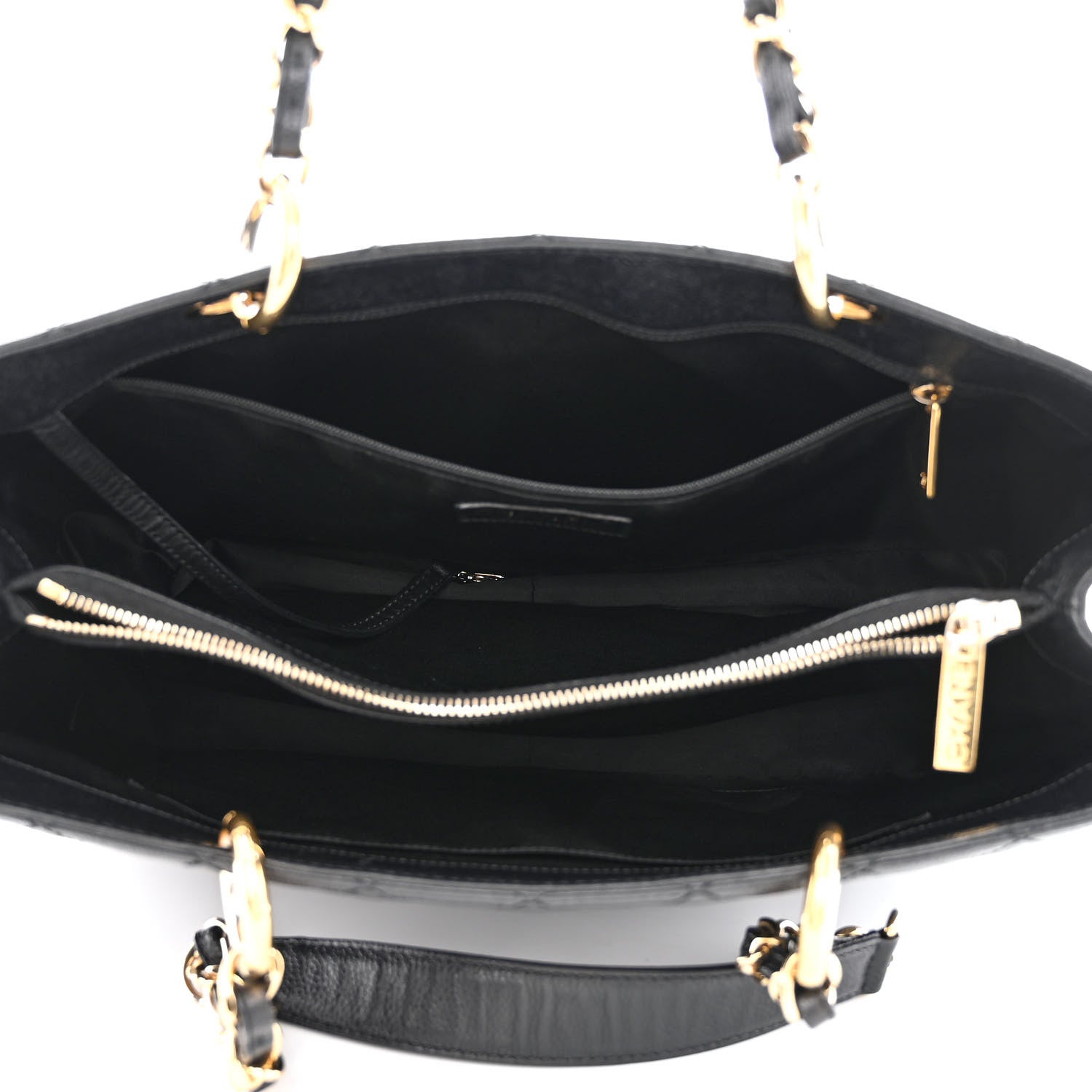 Chanel Caviar Quilted Grand Shopping Tote GST Black 5 of 10