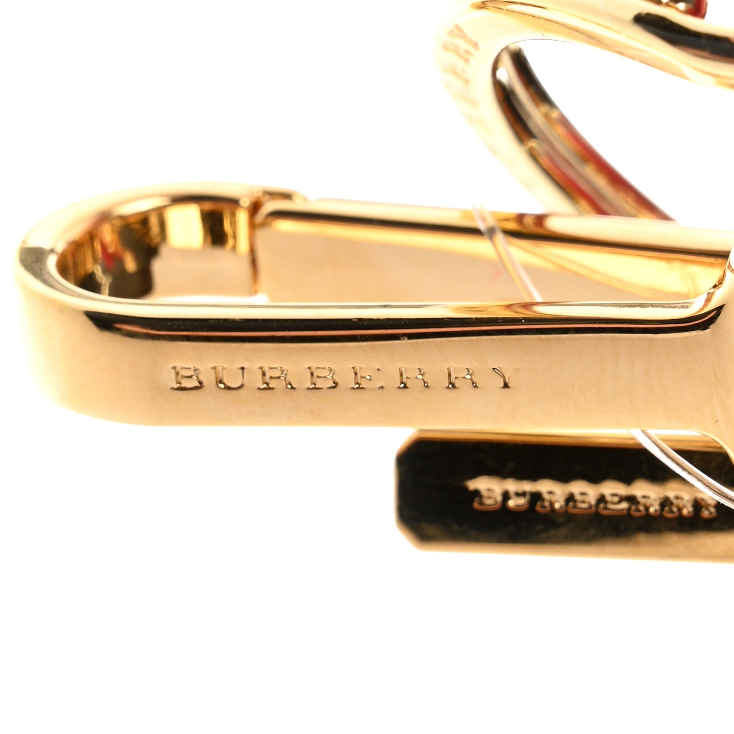 Burberry Cashmere Denim Jacket Thomas Bear Bag Charm Red 4 of 6