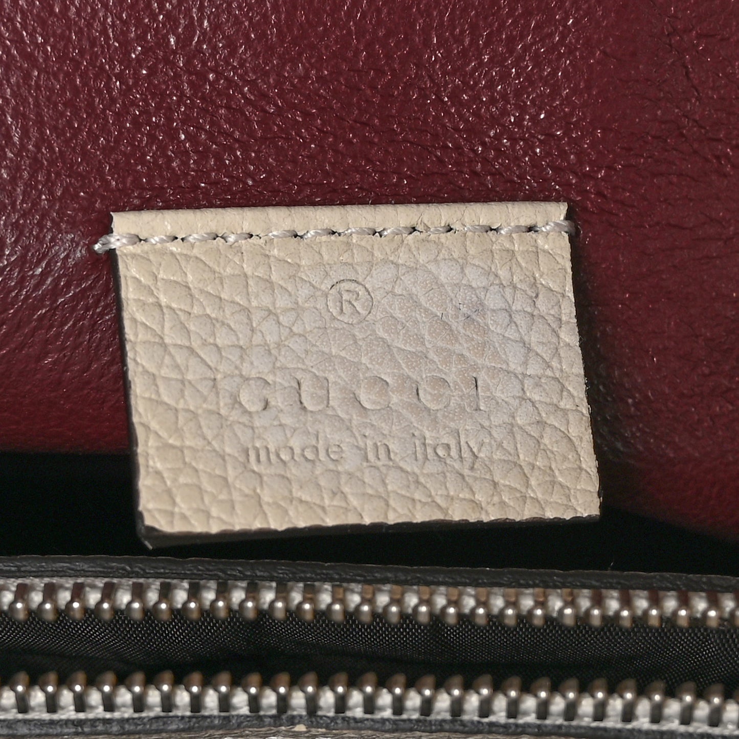 Grainy Calfskin Medium Zumi Top Handle Bag Mystic White