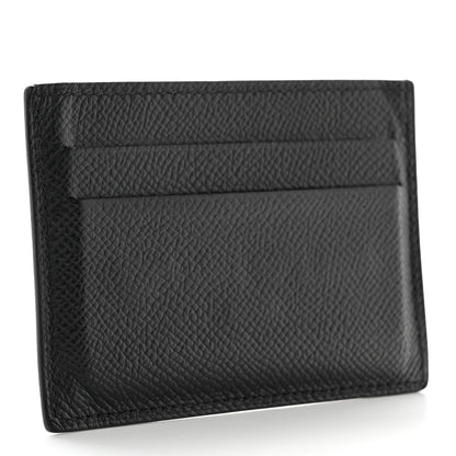 Hermes Epsom Citizen Twill Card Case Black 3 of 7