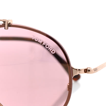 Tom Ford Oval Dickon Sunglasses TF 527 Pink 8 of 8