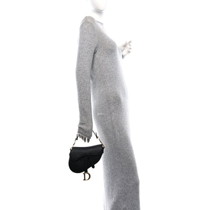 Christian Dior Grained Calfskin Mini Saddle Bag Black 2 of 11