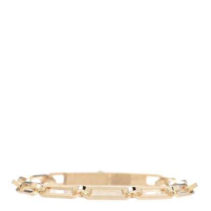 Hermes 18K Yellow Gold Diamond PM Kelly Chaine Bracelet ST 3 of 5