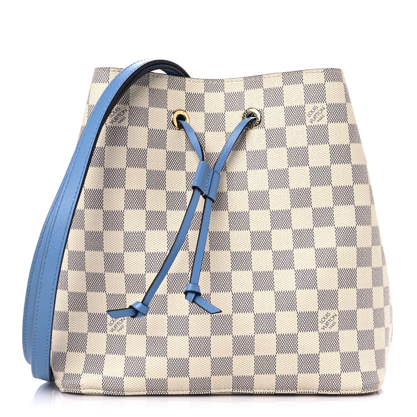 Damier Azur Neonoe MM Bleuet