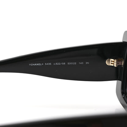 Chanel Acetate Rectangle Sunglasses 5435 Black 5 of 7