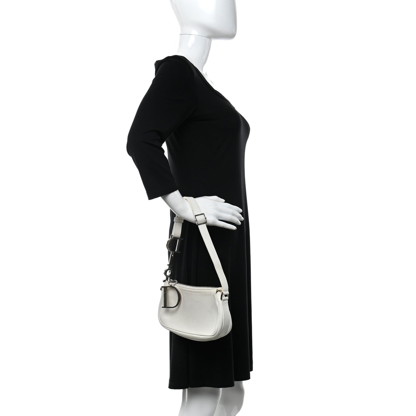 Calfskin Shoulder Bag White