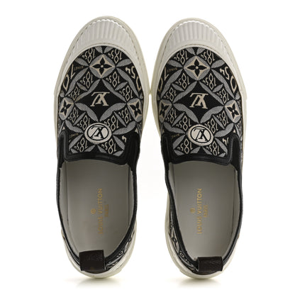 Louis Vuitton Jacquard Since 1854 Playtime Slip On Sneakers 37 Black 2 of 11