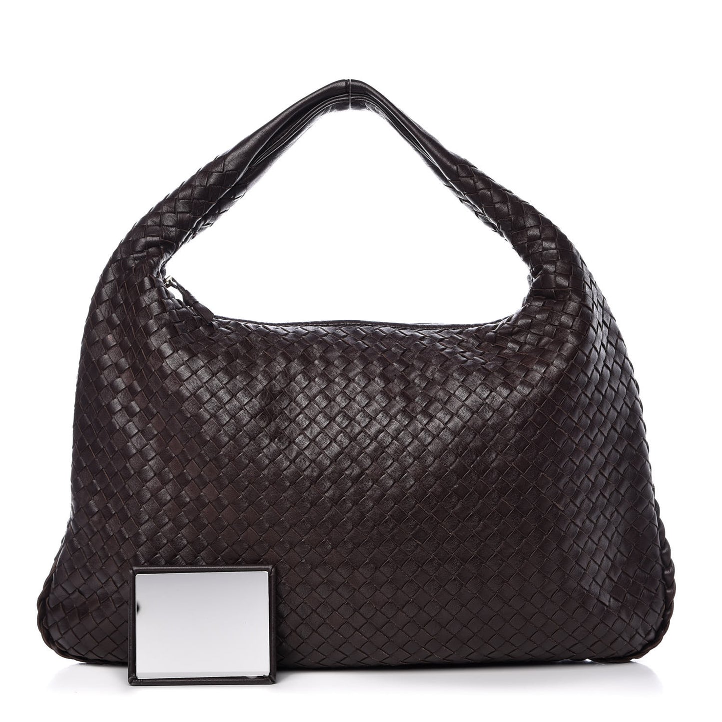 Nappa Intrecciato Large Veneta Hobo Ebano