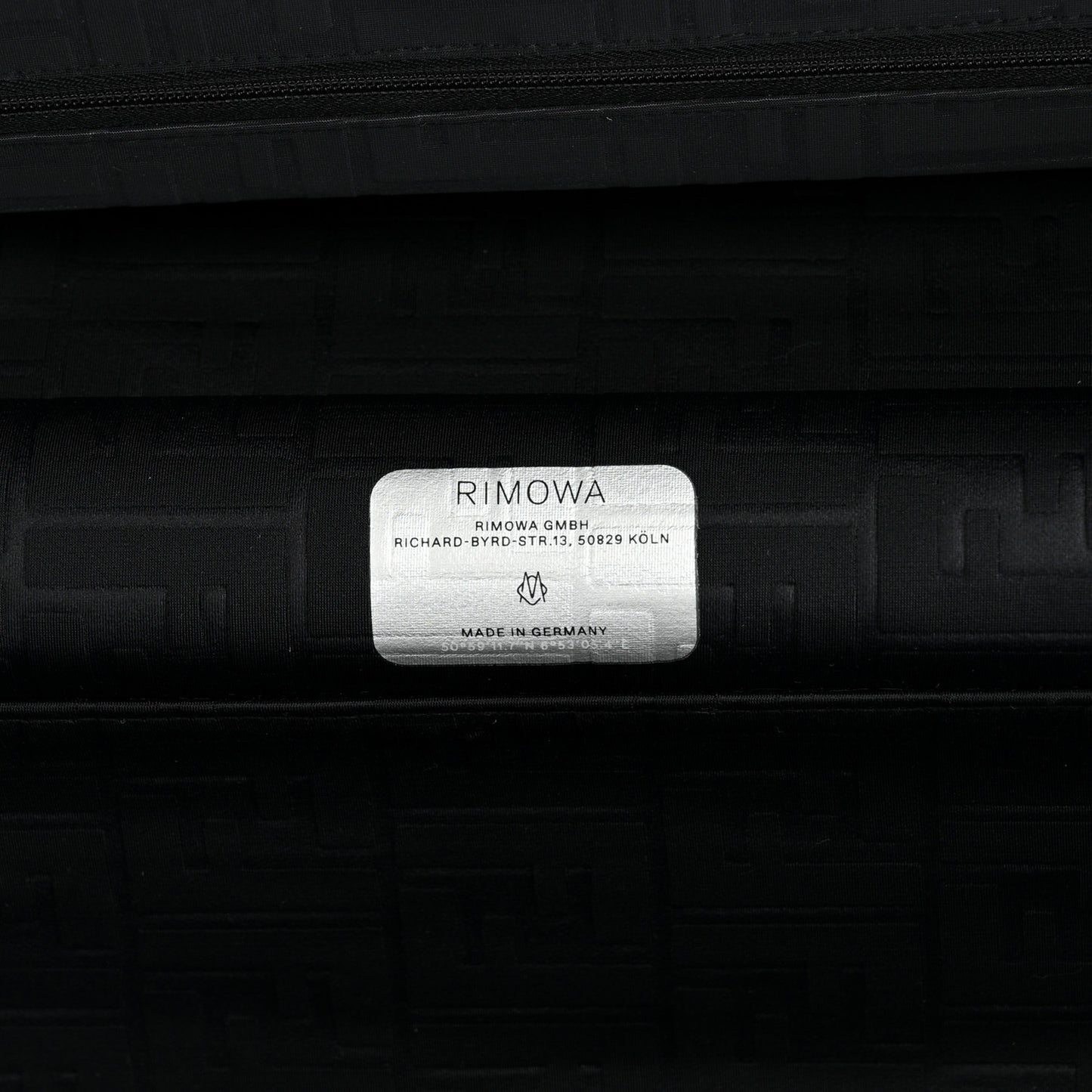 X RIMOWA Aluminum FF Print Roll Away Carry On Luggage Silver