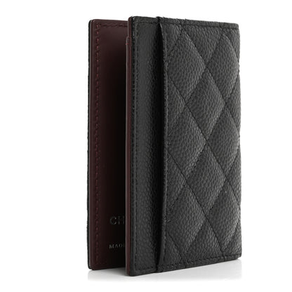 Chanel Caviar Quilted Card Holder Wallet Black 3 of 9