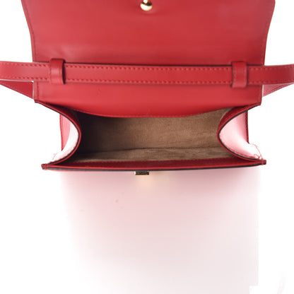 Gucci Calfskin Mini Sylvie Top Handle Bag Hibiscus Red 6 of 17