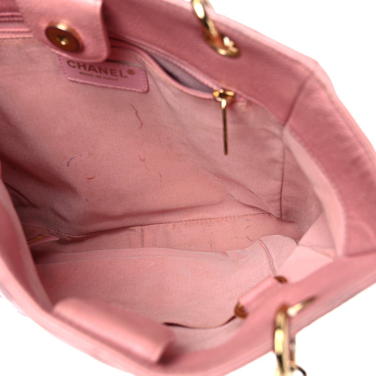 Chanel Caviar Quilted Petit Shopping Tote PST Pink 5 of 30