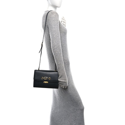 Gucci Smooth Calfskin Small Zumi Shoulder Bag Black 2 of 10