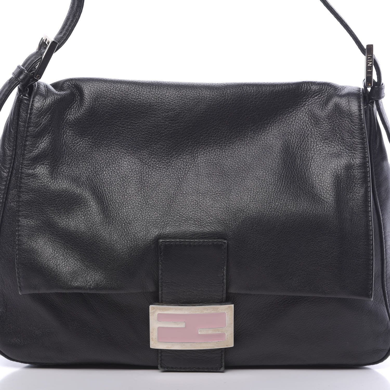 Fendi Calfskin Forever Mama Baguette Black 7 of 9