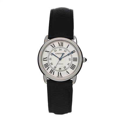 Cartier Stainless Steel Alligator 36mm Ronde Solo Automatic Watch 1 of 7